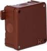 Puszka 2K IP55 / IP 65 98x98x46 Brązowa 0290-06